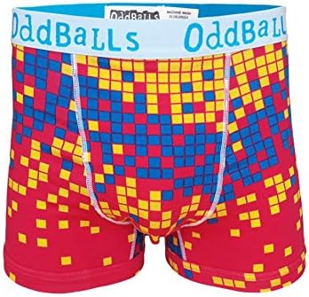 OddBalls Men's Boxer Shorts 'Digital Rain Magenta'