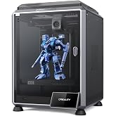 Creality K1C 3D Printer Support Carbon Fiber Filament Auto Leveling | 600mm/s Fast Printing Speed 300 ℃ High-Temp Print Auto Leveling and Clog-Free Direct Extruder 8.66x8.66x9.84 inch