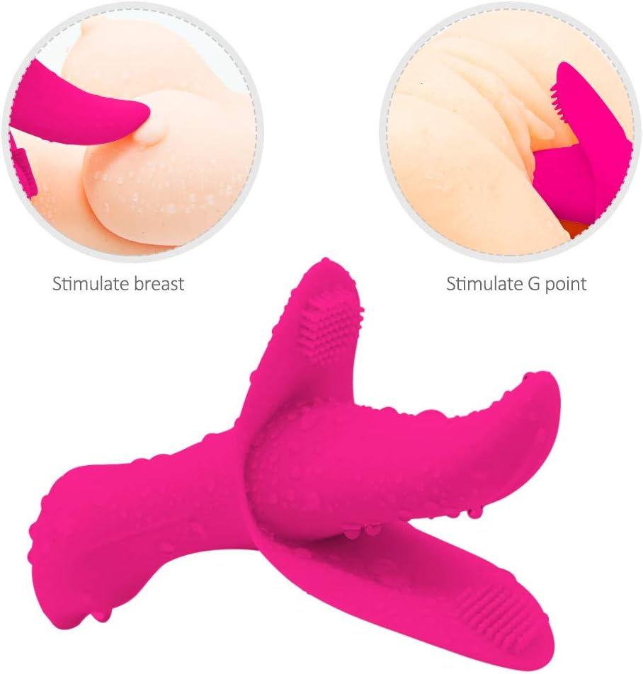 Cli^torial VibrantingToy for Women,10 Modes Tongue Vibrating Toy & Simulator with 10 Speed Vibration T-Shirt