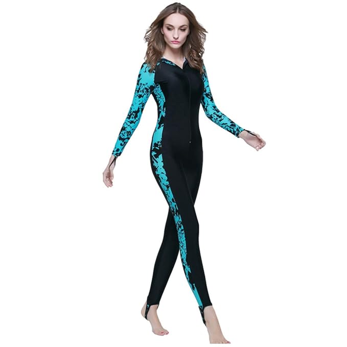 Bade- & Surfbekleidung Makalon Damen Lange Ärmel Atmungsaktiv EIN Stück