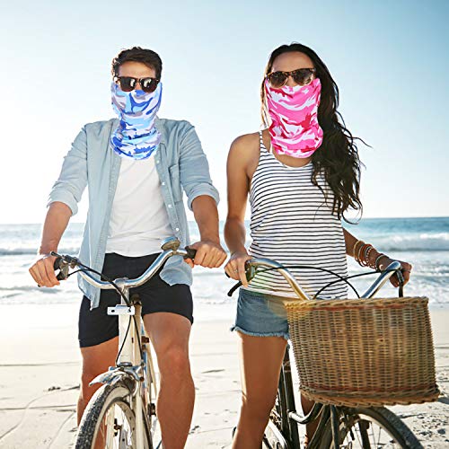 8 Pieces Summer UV Protection Face Mask Neck Gaiters Freezer Face Mask Bandana, 8 Colors (Color 1)