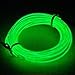 TopYart Neon LED Light Glow EL Wire Battery Pack String Strip Rope Tube Car Dance Party + Controller (9ft , Green )