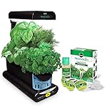 AeroGarden Sprout with Gourmet Herb Seed Pod Kit, Black