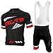 Arltb Cycling Jersey and Bib Shorts Set Black