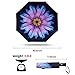 Fidus Inverted Reverse Sun&Rain Car Umbrella Large Windproof Travel UV Umbrella for Women Men - Auto Open Close(Colored Glaze)