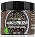 100% Arabica Coffee Scrub 12 oz. with Natural Coffee, Coconut Oil & Shea Butter - Anti Cellulite & Stretch Mark Treatment, Therapy for Spider & Varicose Veins, Acne & Eczema