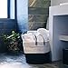 Alfie Sustainables Cotton Rope Basket (15? x 13?) - 100% Natural Decorative Woven Storage Basket Organizer with Leather Handles - for Living Room, Blankets, Toys, Laundry, Nursery, Baby Supplies