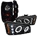 Chevy Silverado Black Halo Led Projector Headlights, Glossy Black Altezza Tail Lights