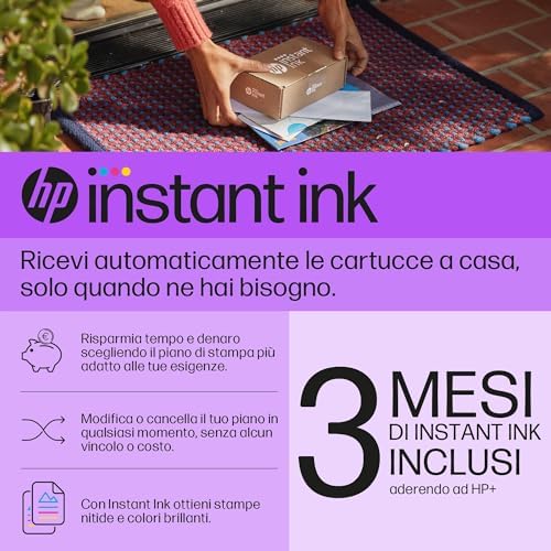 OfficeJet Pro 9720e 53N95B, Stampante Multifunzione per Grandi Formati, a Colori, Fronte e Retro Automatico, 22 ppm, Wi-Fi, Smart, 3 Mesi di Inchiostro Instant Ink Inclusi, Grigia