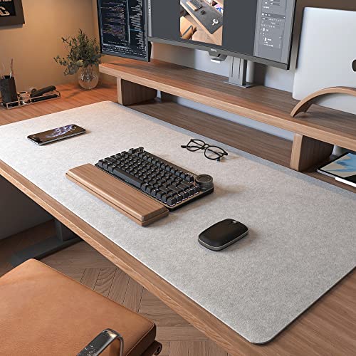 Non-Slip Felt Desk x Extra Large Felt Desk Mat
