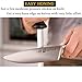 10 inch Ceramic Knife Sharpener Rod with Good Grips ABS Handle - Sharpen the Edge Quickly & Keep the Edge from Folding Over - Professional Zirconia Sharpening Stick Tool for Kitchen Knife, Scissors