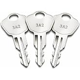 (3 Pack) 3C2 Keys for Sentry Safes Model 1100, Compatible with Safe Boxes, Lock Boxes, File Cabinets and Storage Chests, Pre Cut to Key Code 3A2-3W2