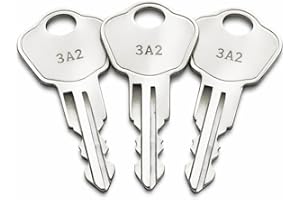 (3 Pack) 3J2 Keys for Sentry Safes Model 1100, Compatible with Safe Boxes, Lock Boxes, File Cabinets and Storage Chests, Pre 