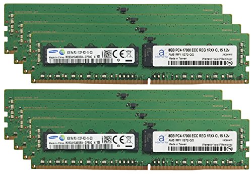 64GB (8x8GB) DDR4-2133MHz PC4-17000 ECC RDIMM 2Rx8 1.2V Registered Memory f 送料無料 OWC 64GB (8x8GB) DDR4 2133MHz PC4-17000 CL15 1RX4 ECC Registered