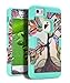 iPhone 5 Case,iPhone 5S Case,iPhone SE Case,Hybrid Heavy Duty Shockproof Full-Body Protective Case with Dual Layer [Hard PC+ Soft Silicone] Impact Protection for Apple iPhone SE,iPhone 5/5S Tree Mint