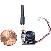 Wolfwhoop WT05 Micro AIO 600TVL Camera Only 3.4g 5.8GHz 25mW FPV Transmitter with Dipole Brass Antenna Combo for FPV Quadcopt