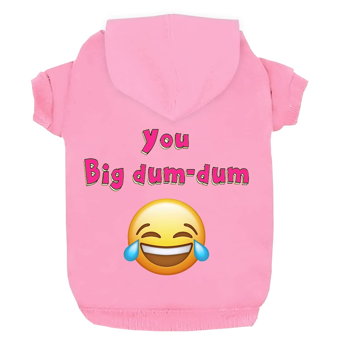 Dog Hoodies Dog Clothes Apparel Big Dum Fleece Sweater Winter Sweatshirt Warm Cotton Grooming Hoodie for Small Dog Medium Large Dog Cat (Pink, L)