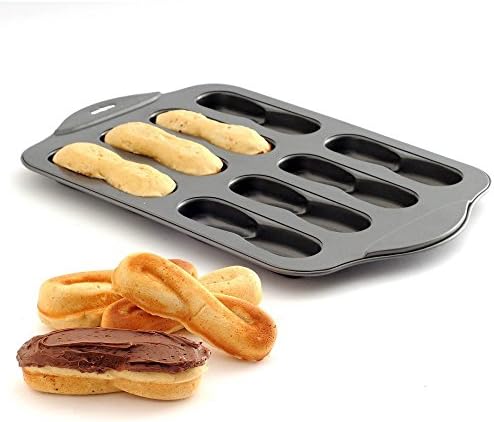 Mini Donut Hole Makers - Non Stick 8 Cavity Swirl Donut Cake Pretzel Pan