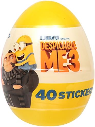 Despicable Me 3 Stickers 40 Count Suprise Egg