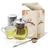 Stargoods Tea Set - Jar & Mug with Stainless Steel Infuser, Spoon & Can