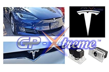 Gp Xtreme Tesla Model S Model X Model Y Model 3 No Drilling Changeable Logo Door Courtesy Welcome Light Laser Emblem Logo Kit Ghost Shadow Lights Logo