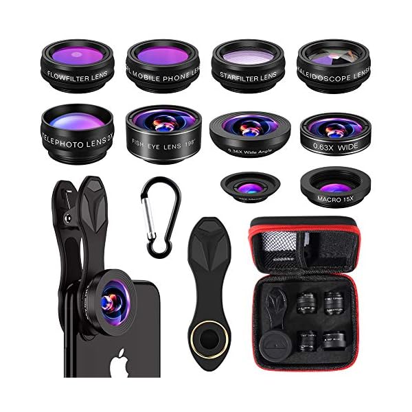 Kit 7 En 1 Objectifs Smartphone - Macro, Fisheye 210°, Grand Angle - Pour Photos Pro & Amusantes