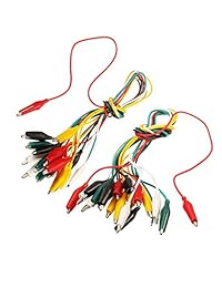 yakamoz 20 piezas puntas de prueba con aislamiento Alligator Clips Set Prueba Cable Doble Clips