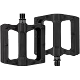 Lightweight Durable Polypropylene Material Universal Bicycle Pedals | Boron Steel Axle &amp; Dual Du Bearings - Multiple Colors Available for Mountain Bike, Road Bike, Bmx, Fixie