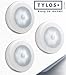 Tylos Home (3-Pack) 6 LED Motion Activated Sensor Light Indoor, Battery Operated Wireless Wall Night Lights + BONUS Reusable Adhesive Blu Tack, Easy to Stick Anywhere and Light Up Any Dark Place
