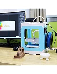HopeWant Desktop Impresora 3D Steam para diseño Mini Kit de impresora 3D con 8.82 oz PLA Filamento TF Tarjeta de alta precisión Impresión en 3D Educación compatible con Windows   MAC   Linux, Azul claro