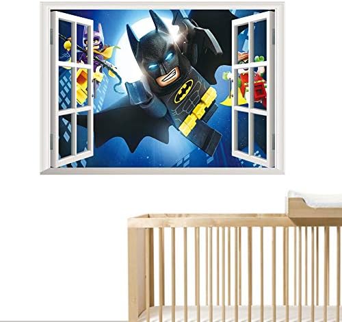 GETEK Batman Superman 3D Wall Sticker Removable Decals Kids Nursery Room Decor new new