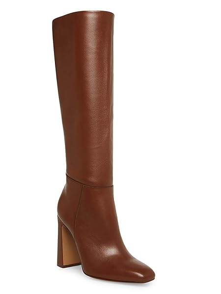 COUTGO WOMEN’S CHUNKY HEELED KNEE HIGH BOOTS CLASSIC...