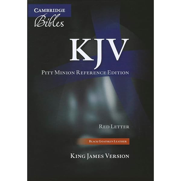 KJV Pocket Reference Edition Black French Morocco with zipper