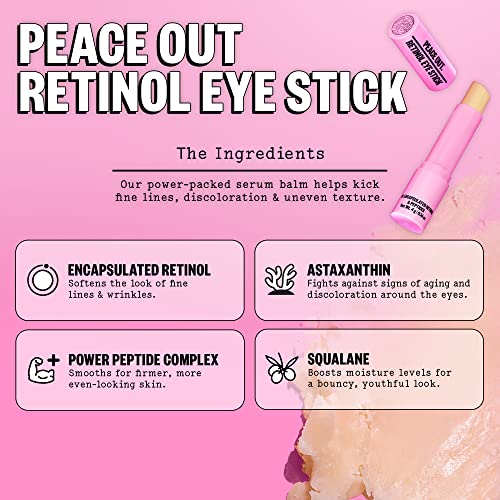 Peace Out Skincare Retinol Eye Stick Daily Under Eye Retinol Serum