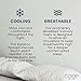 Coop Home Goods - Premium Adjustable Loft - Shredded Hypoallergenic Certipur Memory Foam Pillow with Washable Removable Cooling Bamboo derived Rayon Cover - Standard