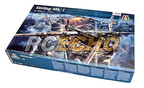 RCECHO® ITALERI Aircraft Model 1/72 Stirling Mk. I Scale Hobby 1335 T1335 with RCECHO® Full Version Apps Edition