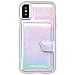 Case-Mate iPhone X Case - Compact Mirror - Iridescent - Holds 4 Cards - Protective Design for Apple iPhone 10 - Iridescent