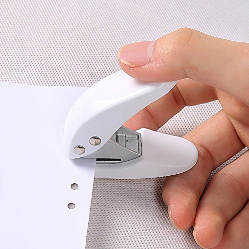 image for MyLifeUNIT Single Hole Puncher 1/4 inch, Small Paper Puncher 10 Sheets