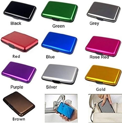 Pocket Waterproof Business ID Credit Card Wallet Holder Case Glossy Box