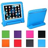 iPad Mini Case,AGRIGLE [Kids Series]Shock Proof Convertible Handle Light Weight Super Protective Stand Cover Case for Apple iPad Mini /Mini 2/Mini 3 (Blue)