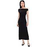 Leset Women's Lauren Ruched Asymmetrical Shoulder Dress