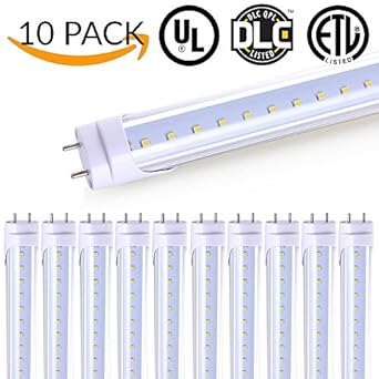 Sunco Lighting 10 Pack - T8 LED Tube Light 4ft 48", 18W, 5000K Daylight