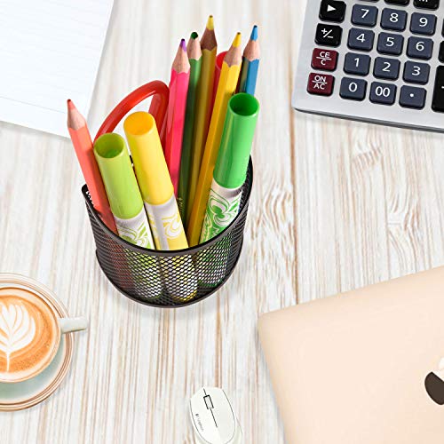 Magnetic Locker Organizer Set of 4,Mesh Pencil Holder Storage Baskets with Extra Strong Magnets - Perfect Marker and Pen Whiteboard, Refrigerator, Locker Accessories - Thumbnail 5