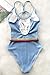 CUPSHE Women's Make Me Proud Low Back Cross One-Piece Swimsuit Bathing Suit