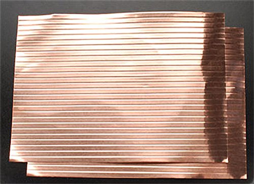 .033 Copper 5x7 Sheets .187 (2) Crimped