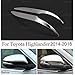 2Pcs Car Chrome Rearview Side Mirror Cover Trim Strip Compatible for Toyota Highlander 2015-2016 2017 2018 2019