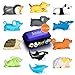 Aitsite 12 Pieces Charger Cable Protector Buddies Animal Cord Protector Saver with Carry Case for iPhone Android Cell Phone Charging Cable