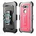 LG V30 Case, SUPCASE Full-body Rugged Holster Case with Built-in Screen Protector for LG V30 2017 Release, Unicorn Beetle PRO Series - Retail Package (Pink/Gray)