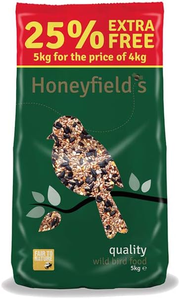 Honeyfields Quality Wild Bird Food, 5Kg, All Season, Brown, 5 kg