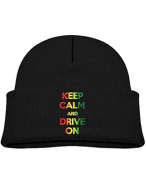 Keep Calm and Drive On Baby Kids Warm Winter Hats Cute Thick Earflap Hood Hat